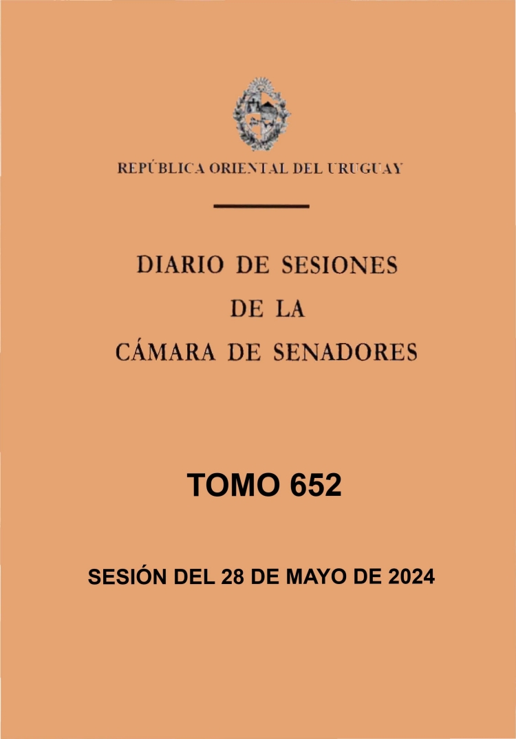 DIARIO DE SESIONES DE LA CAMARA DE SENADORES del 28/05/2024